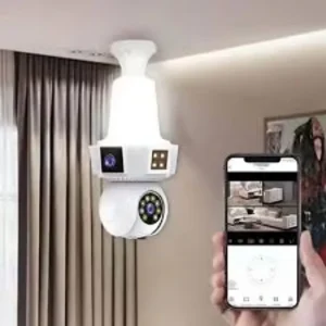 Dynamic Bazar™ 3-Lens Smart Bulb Camera (V380 Pro)