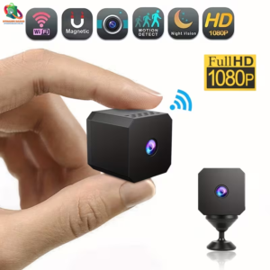 Dynamic Bazar™ Mini Wi-Fi Spy Camera (ultra-compact 1080P Full HD security camera with magnetic mount)