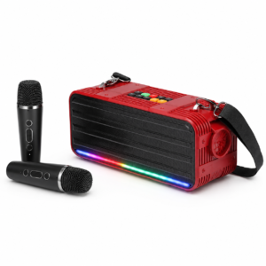 Dynamic Bazar™ 16W Portable Bluetooth Karaoke Speaker with 2 Wireless Microphones