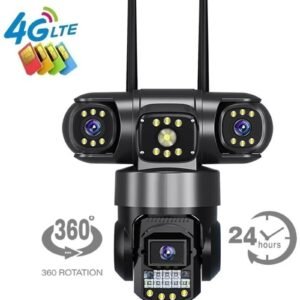 Dynamic Bazar™ 3 Lens CCTV SIM Camera (4G)